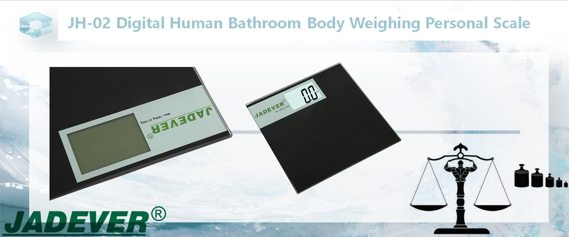JH-02 Dijital İnsan Banyo Vücut Tartı Kişisel Baskül
