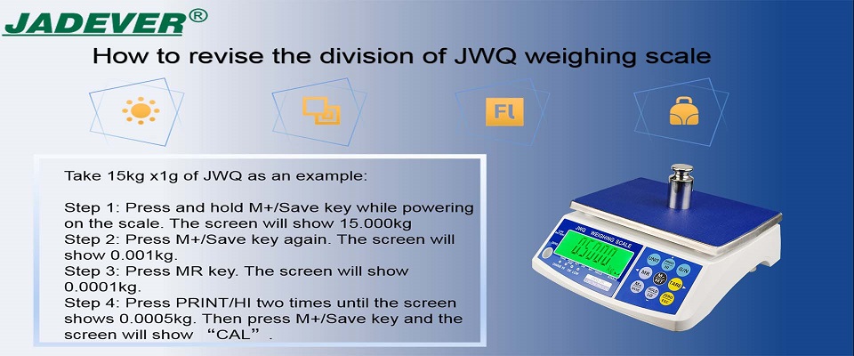 JWQ tartı terazisinin bölümü nasıl revize edilir?