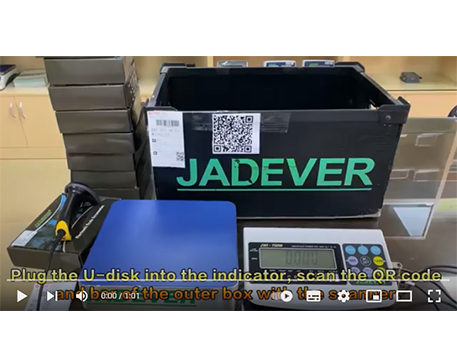 jadever göstergesi JWI-700C, barkod tarayıcı ile gruplar halinde U diskte tartım verilerini kaydeder