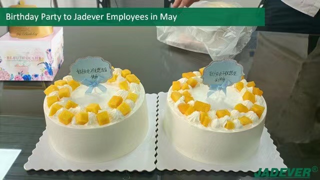 mayıs ayında JADEVER çalışanları için doğum günü partisi
